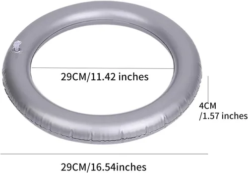 Vista 2 de Base de pelota de yoga, anillo fijo redondo de PVC antideslizante estable, pelota de fitness para gimnasio en casa, oficina, mejora el dolor