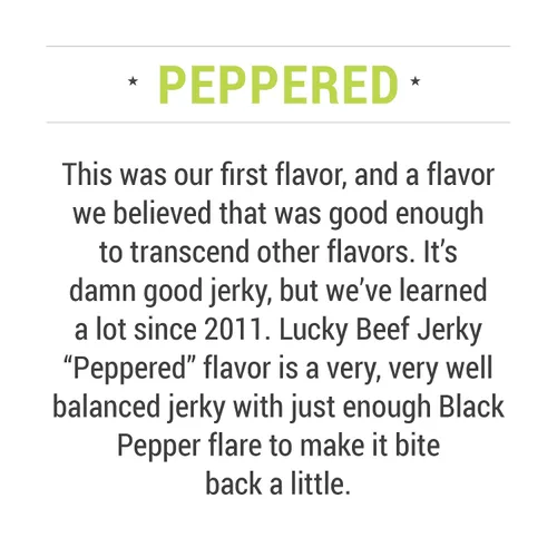Vista 7 de Lucky Beef Jerky Peppered Slab/Stick Combo Pack, 27 onzas (paquete de 16)