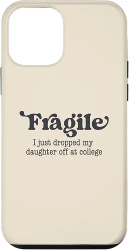 Vista 16 de Frágil - Carcasa para iPhone 16 con texto en inglés "I Just Ddrops My Daughter Off at College Parents