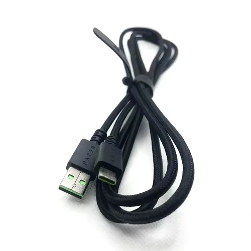 Vista 3 de Cable de carga de datos USB para Razer BlackWidow V3 Pro Teclado mecánico inalámbrico para juegosWolverine V2 Chroma Wired Gaming Pro Controller