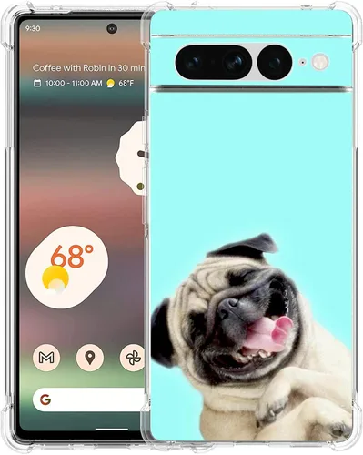 Vista 33 de Pixel 7 Pro - Funda protectora de poliuretano termoplástico resistente a los arañazos y a prueba de golpes con diseño de mandala de pavo real