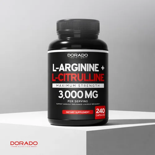 Vista 5 de L Arginine L Citrulina Suplemento 3000 mg (240 cápsulas) Pastillas de óxido nítrico para hombres – Resistencia, aguante, rendimiento