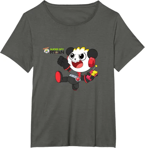 Vista 57 de Ryan's World Super Spy Combo Panda Camiseta, gris, S Asfalto