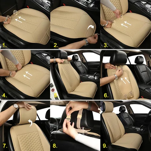 Vista 6 de Black Panther Funda universal para asiento de automóvil, 1 pieza protectora universal para asiento del conductor, ajuste universal para el 95%