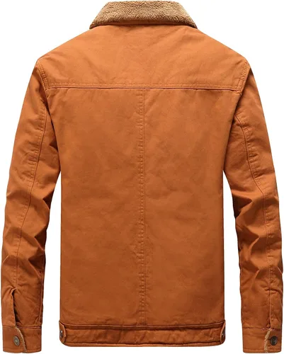 Vista 2 de Vcansion Men's Classic Winter Jacket Coat Fleece Lined Windproof Outerwear
