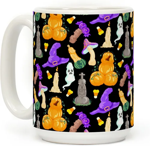 Vista 122 de LookHUMAN Tazas de Halloween Taza de café de Halloween - Tazas de café para decoración ideales para amantes y entusiastas de la decoración - Taza