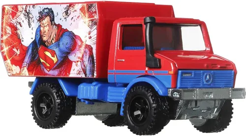 Vista 3 de Hot Wheels Mercedes 88 Unimog Vehículo a escala 1:64 para niños de 3 años en adelante y coleccionistas de autos de juguete clásicos, con nuevos