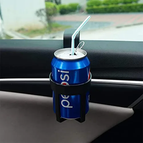 Vista 4 de 4 paquetes de portavasos negros grandes para automóvil de 44 oz y 2 pequeños de 12 oz, accesorios personalizados para portavasos para tu coche