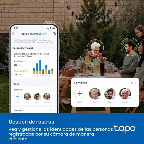 Vista 6 de Tapo Concentrador central de hogar inteligente para dispositivos inteligentes: conecta hasta 16 nuestras cámaras y 64 sensores Sub-G, almacenamiento