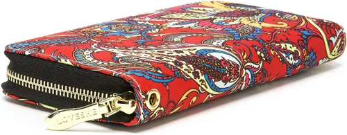 Vista 204 de Cartera de mano para mujer, estilo bohemio, con RFID, elegante, espaciosa con correa para viajes, capacidad para tarjetas, teléfono, dinero