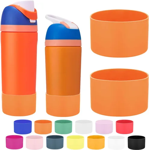 Vista 39 de Mity rain Bota de silicona 2PCS para botella de agua Owala FreeSip Malvavisco tímido