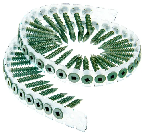 Vista 4 de Senco 08T125W DuraSpin #8 x 1-1/4 pulgadas, Tornillo de tablero de cemento, 1,000 Ct.
