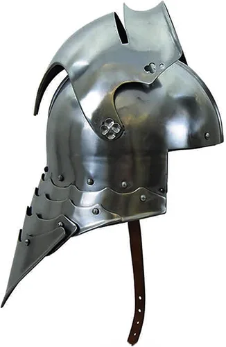 Vista 3 de Disfraz medieval de metal militar alemán sallet espartano de casco romano