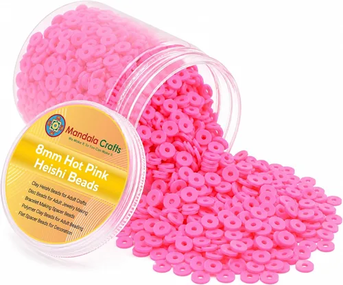 Vista 149 de Mandala Crafts Aqua Heishi - Cuentas de 0.157 in – 6000 cuentas planas de arcilla de disco polimérico para la fabricación de joyas para adultos