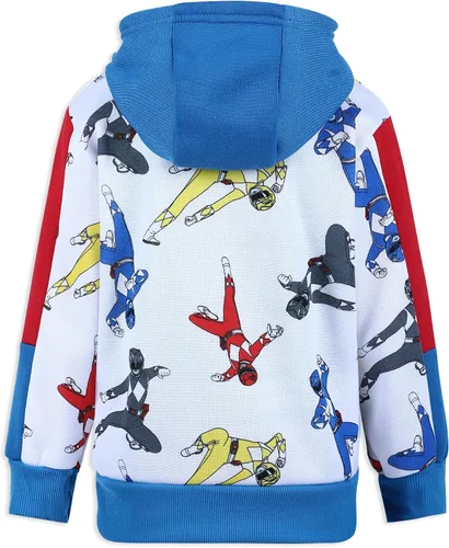Vista 3 de Hasbro Power Rangers Boys Hooded Sweatshirt and Jogger Set for Little Kids Blue