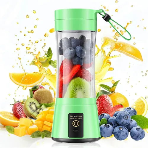 Vista 12 de Personal On-the-Go Handheld Single Blender, Freshly Squeezed in Home/Office Pink