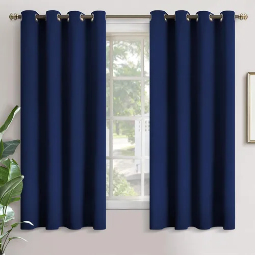 Vista 79 de YoungsTex - Cortinas blackout cortas, aislamiento térmico, ojales, oscurecen la habitación, privacidad, para cámper, sótano, cocina y baño, 2 Gris