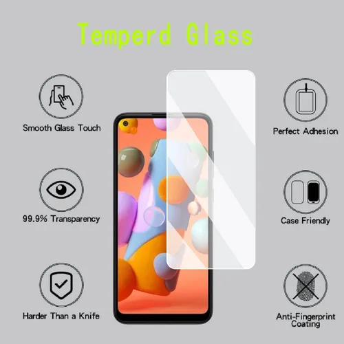 Vista 4 de [Paquete de 4] Protector de pantalla para Samsung Galaxy A60, resistente a los arañazos, fácil de instalar, sin burbujas, cobertura de pantalla