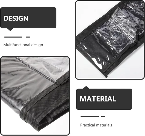 Vista 5 de Angoily Bolsos de mano, bolsas colgantes para ropa, organizador de camisetas para armario, bolsa de almacenamiento colgante para camisetas, bolsa
