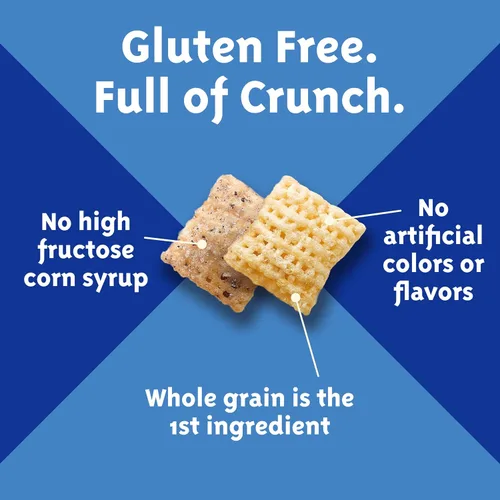 Vista 5 de Cereal de Arándanos Chex, Cereal para el desayuno sin gluten, hecho con grano integral, 12 onzas 0.35 onzas de grano entero por porción, buena