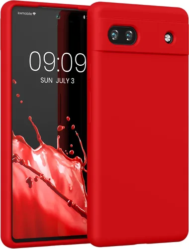 Vista 380 de kwmobile Funda Compatible con Google Pixel 6 Pro - Funda de Teléfono de Silicona TPU con Acabado Suave - Azul Caribe