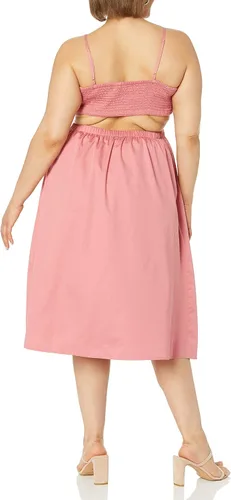 Vista 5 de The Drop Women's Makenna Strappy Cross-Front Smocked-Back Midi Dress