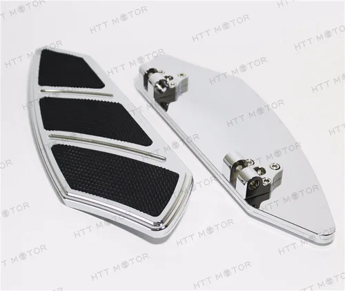 Vista 6 de XKMT-Groove Rider - Tabla de pie delantero compatible con H-D Touring Softail 84-15 cromo [B0779QWQHH]
