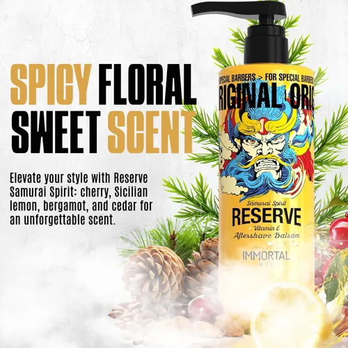 Vista 4 de Immortal NYC, Spray para después del afeitado y bálsamo para hombres, fórmula hidratante y calmante para después del afeitado y colonia, 17 onzas