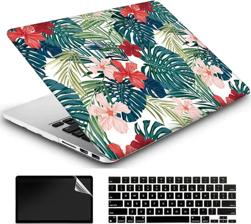 Vista 13 de Compatible con MacBook Air de 13 pulgadas versión 2021 2020 A2337 M1/A2179 con Retina y Touch ID, carcasa rígida de plástico brillante y cubierta