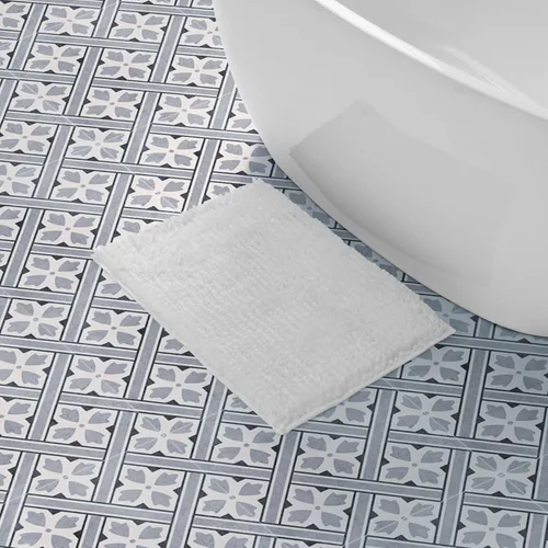 Vista 30 de Laura Ashley - Juego de 2 tapetes de baño de chenilla suave, 20 x 34 pulgadas, color azul