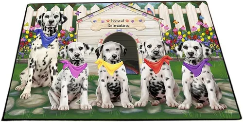 Vista 13 de Doggie of the Day Dalmatian Dogs Floor Mat - 4th of July Independence Day - Best Dog Doormat - Protector Decor - Unique Portrait Art - Premium