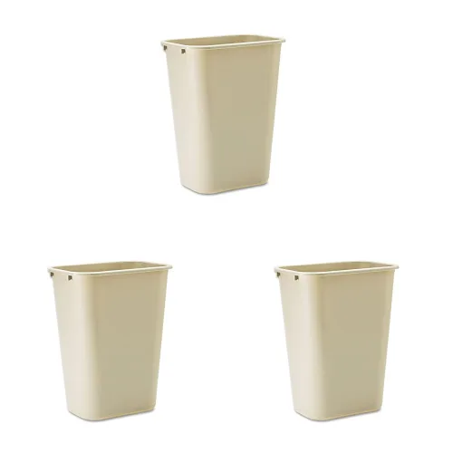 Vista 24 de Rubbermaid Commercial Products - Basurero de escritorio de resina plástica Azul
