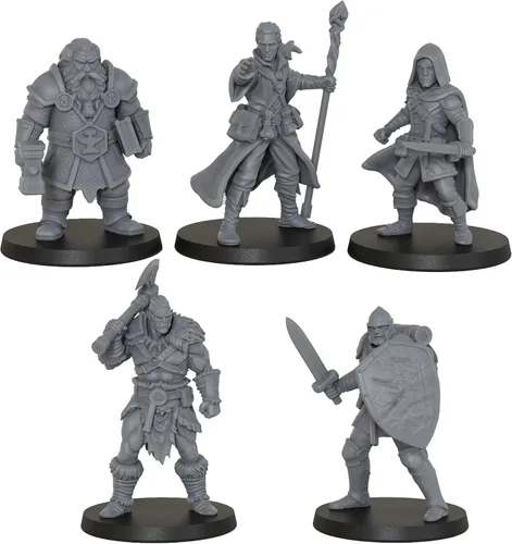 Vista 2 de DND Miniatures Fantasy Adventurer 0.984 in 1:64 Minis AS1057