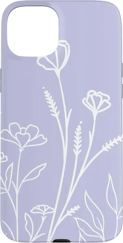 Vista 9 de Summer Wildflowers Pattern Pastel Design Floral Periwinkle Case for iPhone 17