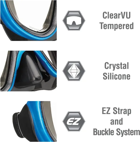 Vista 3 de TUSA Sport Máscara de snorkel Serene UM16 para adultos