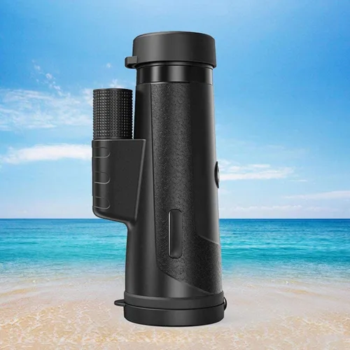 Vista 5 de Monocular Telescope, 12x50 Monocular Telescope, Portable IPX7 Waterproof Monocular BAK4 Prism Lens Monocular with Smartphone Adapter and Tripod for