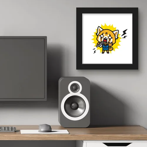 Vista 5 de Trends International Gallery Pops Sanrio Aggretsuko Retsuko - Póster de pared de arte para pared, 12.00 x 12.00 pulgadas, versión de marco negro
