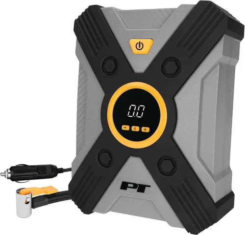 Vista 13 de Performance Tool Vortex E00004 Inflador de Neumáticos y de Bote 12V, Portabrocas de Aire con Bloqueo por Palanca, Cable de Alimentación Largo, Tres