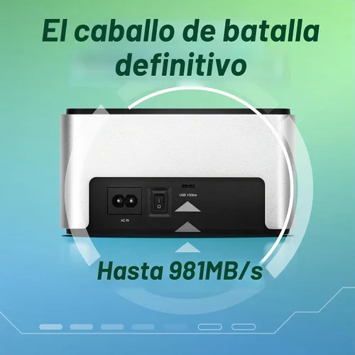 Vista 3 de OWC Drive Dock USB 10Gb/s Dual Bay SATA/U.2 NVMe Solución