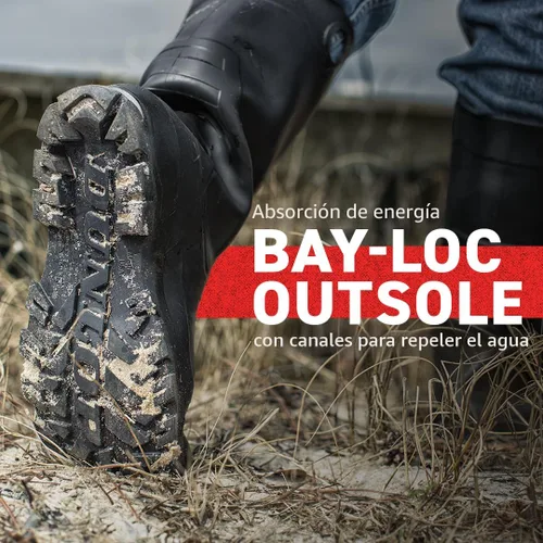 Vista 5 de DUNLOP - Calzado de protección, Chesapeake con punta lisa en negro Amazon, 100% cloruro de polivinilo impermeable, ligero y duradero, 8677577.13