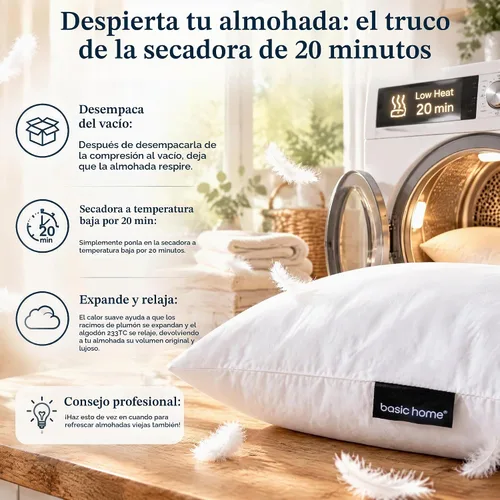 Vista 5 de basic home 28x28 Euro Throw Pillow Insert-Down Almohada de plumas Inserto-Tela de algodón Blanco-1 pieza
