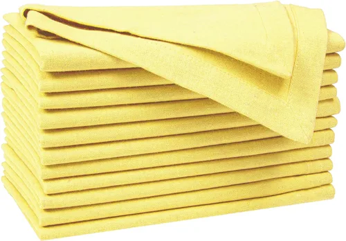 Vista 10 de Servilletas de tela de algodón con dobladillo de 18 x 18 pulgadas, color aguamarina con vainica, servilletas de boda, servilletas de cóctel