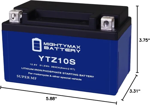 Vista 9 de Mighty Max Battery Batería de repuesto de litio YTZ10S compatible con Kawasaki 1000 Ninja H2R 19