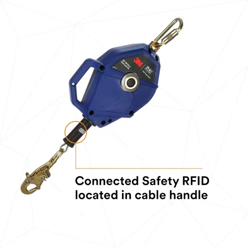 Vista 5 de 3M DBI-SALA Smart Lock Autoretráctil Lifeline 3503803, cable galvanizado, azul, 20 pies (19.7 ft) 1 Ea/Case