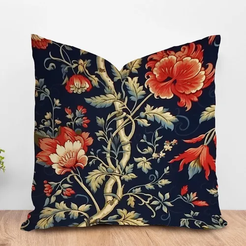 Vista 18 de ArogGeld Funda de cojín decorativa de flor de loto azul y verde pavo real, diseño botánico floral azul de loto azul, estilo asiático, chinoiserie
