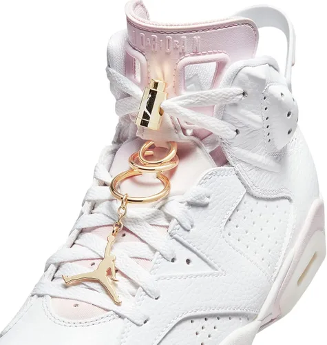 Vista 9 de Jordan 6 Retro Gold Hoops para mujer blancodorado metálico (DH9696 100), BlancoDorado metálico