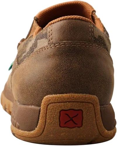 Vista 4 de Twisted X Moc de conducción Chukka con cordones para hombre con CellStretch