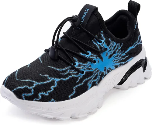 Vista 10 de BRONAX Zapatos de tenis cómodos con personalidad de graffiti para niños pequeños/grandes