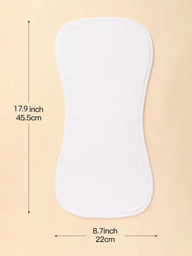 Vista 2 de Paquete de 6 paños de algodón para eructos extra absorbentes y suaves para bebés niños y niñas