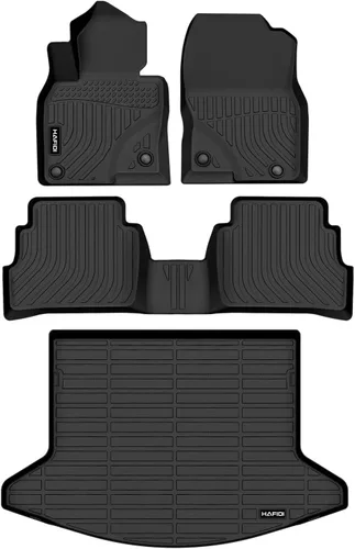 Vista 10 de HAFIDI® Juego de alfombrillas y forro de carga para Kia EV9 2024 2025 2026 (no apto para sillas de relajación), protección para todo tipo de clima